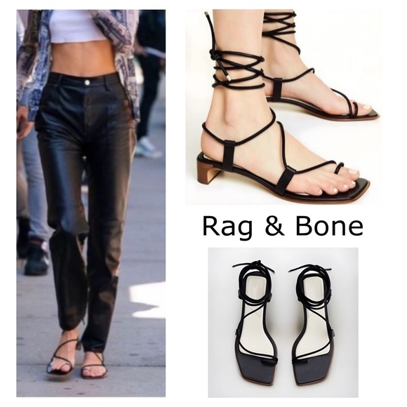 Rag & Bone Cindy Tie Strappy Sandals - Picture 16 of 16